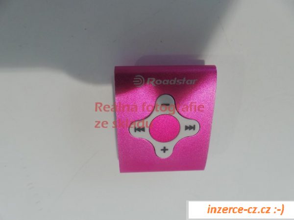 MP3 přehrávač Roadstar MP-425, růžový