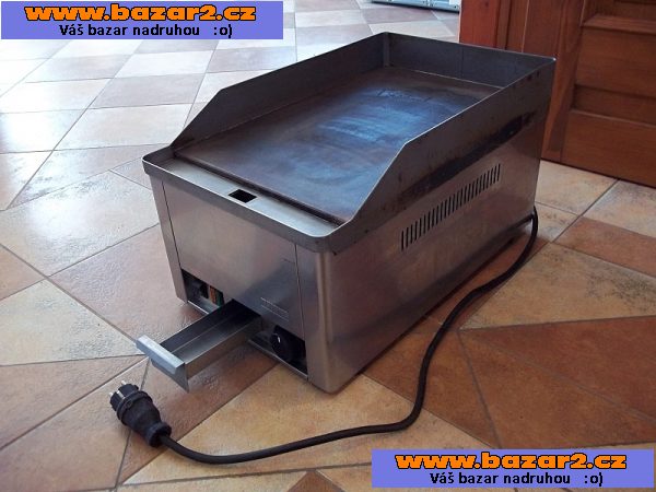 PROFI elektrická grilovací hladká deska na 230 V