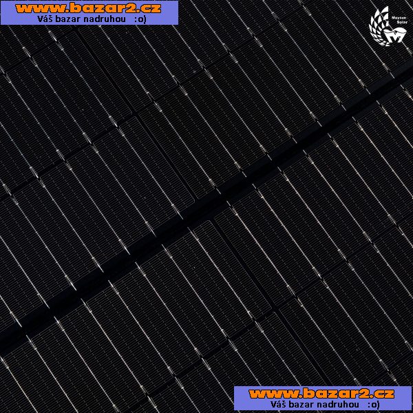 410W černý bifaciální solární panel