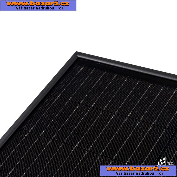 410W černý bifaciální solární panel
