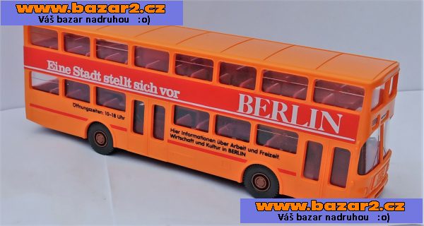 Wiking. Autobus Man. Dvoupatrový. 1:87. Délka 14cm