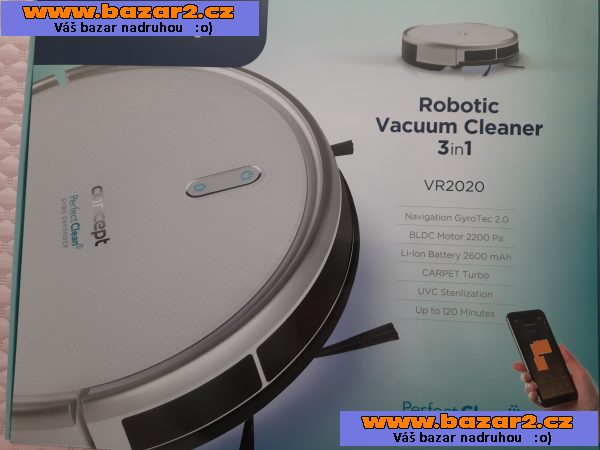 robotický vysavač Perfekt cleaner VR2020 české výroby firmy Concept (v záruce)