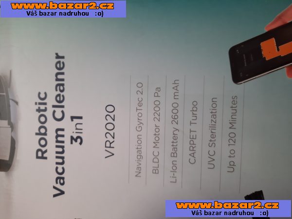 robotický vysavač Perfekt cleaner VR2020 české výroby firmy Concept (v záruce)