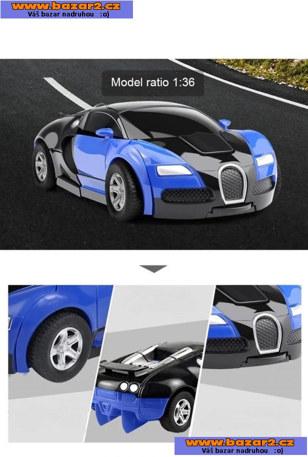 TRANSFORMERS - Autobot - autíčko + transformer