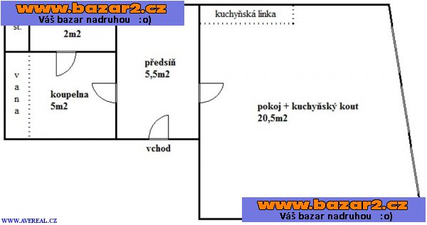 Pronájem bytu 1+kk (33m2), Praha 6 – Břevnov