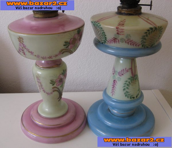 Petrolejky porcelánové 2 kusy