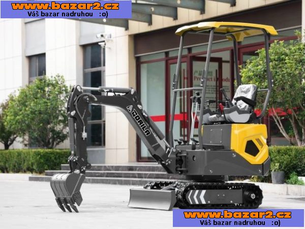 Minibagr GORILA G12PR 2025 joystiky akce !Kubota!