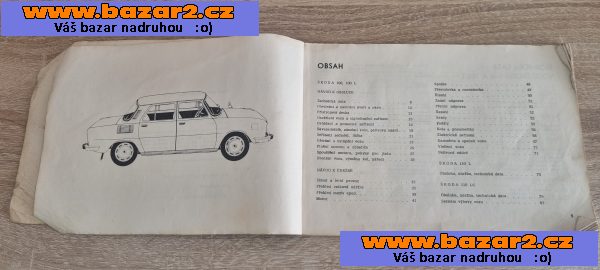 Návod k obsluze a údržbě osobních vozů Škoda 100-100 L 110 L-110 LS