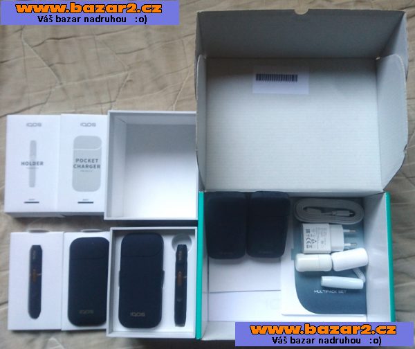 2 IQOS sady + mnoho příslušenství