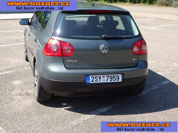 VW Golf 1.6i r.v.2007 (75 kw) klima Koupeno v ČR 