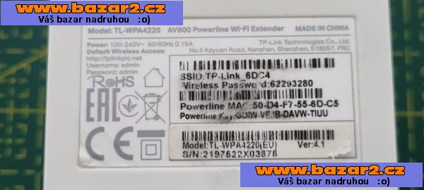 Internet po elektrické síti 230V
