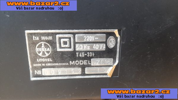 Gramofon Tesla NZC-160-4, inzerce-cz.cz Gramofon Tesla NZC-160
