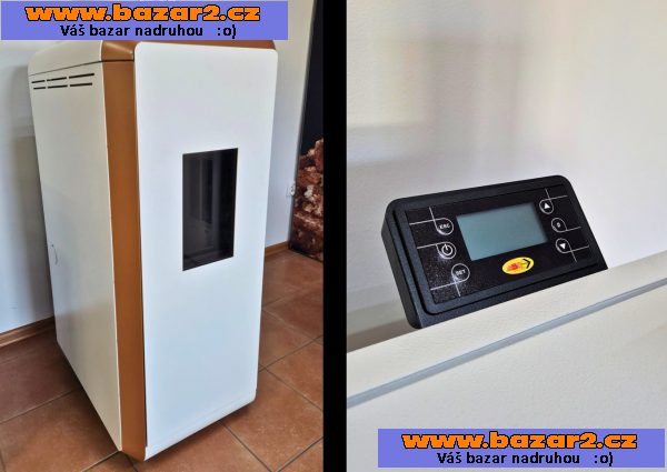 Moderní peletová kamna s vodním pláštěm 15 kW