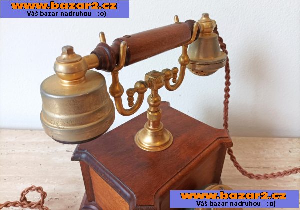 Starožitný elegantní stolní telefon v krásném stavu-5, inzerce-cz.cz Starožitný elegantní stolní telefon v krásném stavu