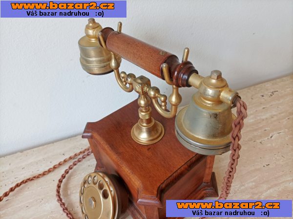 Starožitný elegantní stolní telefon v krásném stavu-6, inzerce-cz.cz Starožitný elegantní stolní telefon v krásném stavu