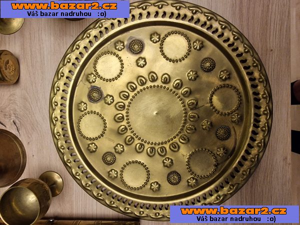 Exkluzivní Vintage Mosazná Sada 10 Kusů – Orientální Poklad!