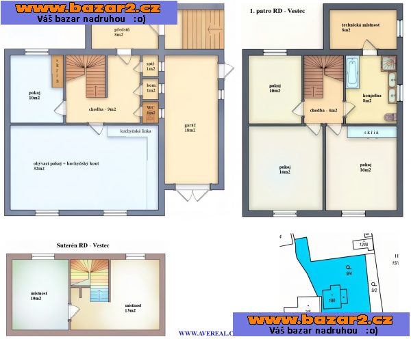 Prodej rodinného domu 5+kk s bazénem, garáží a zahradou – Vestec u Prahy