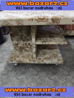 Sedací souprava (gauč, 4x křesla, 2x taburetky, 2x stůl)