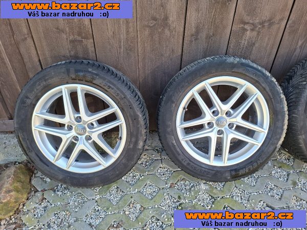 Alu kola 5x112 R17 ET 28 oroginál Audi + pneu