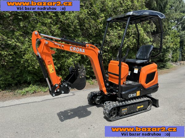 Bagr CRONA CR10P- minibagr 900 kg, mimoosý diesel-2, inzerce-cz.cz Bagr CRONA CR10P- minibagr 900 kg, mimoosý diesel