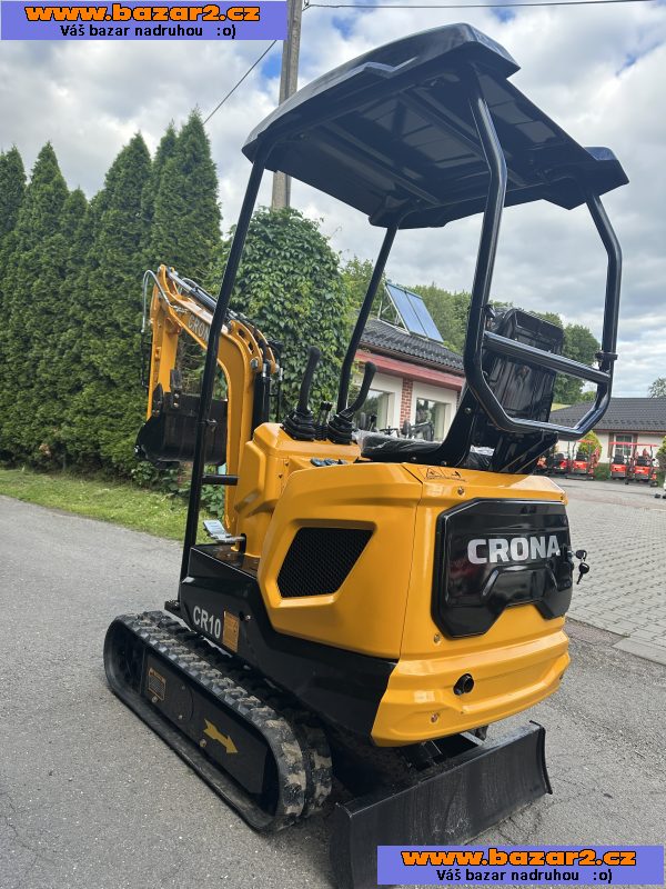 Bagr CRONA CR10P- minibagr 900 kg, mimoosý diesel-6, inzerce-cz.cz Bagr CRONA CR10P- minibagr 900 kg, mimoosý diesel