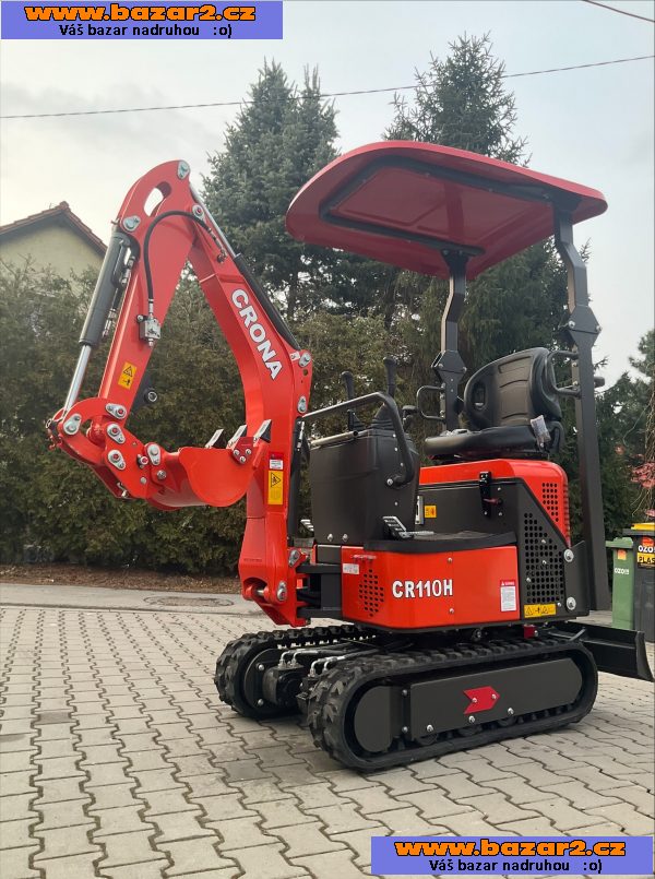 BAGR, MINIBAGR CR11OH, 1100 kg + lžíce 40 cm-4, inzerce-cz.cz BAGR, MINIBAGR CR11OH, 1100 kg + lžíce 40 cm