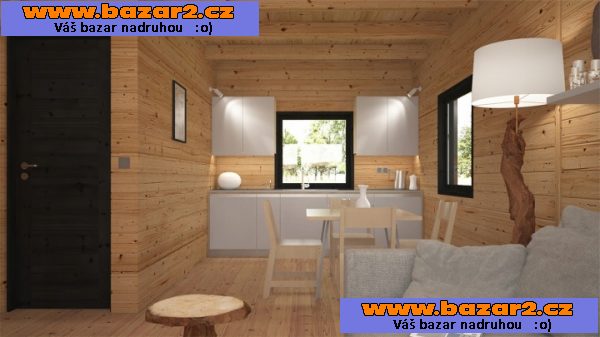 Dřevěný celoroční / rekreační domek 5 m x 7 m (35 m2)