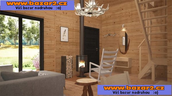 Dřevěný celoroční / rekreační domek 5 m x 7 m (35 m2)