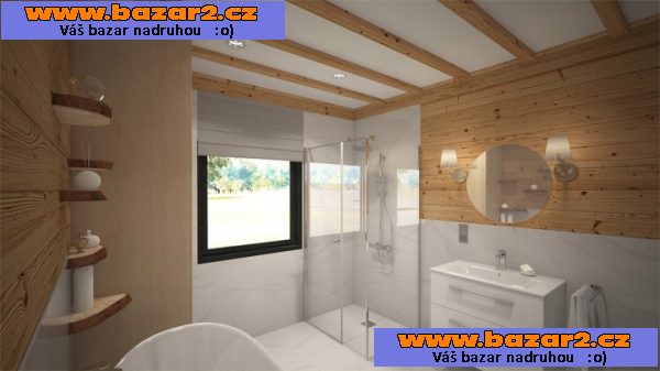 Dřevěný celoroční / rekreační domek 5 m x 7 m (35 m2)