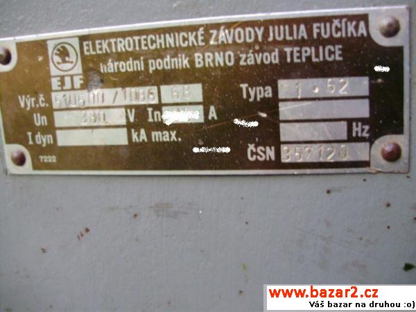 Rozvaděč litinový - průmyslový