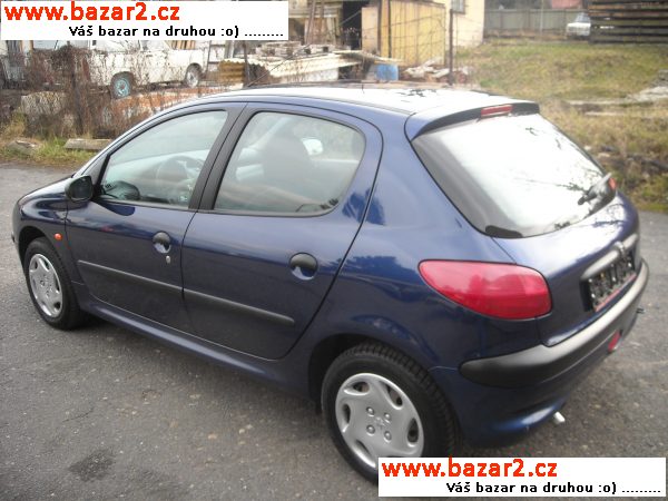 Peugeot 206 1.4i 55kw,najeto 93008km VÝBORNÝ STAV