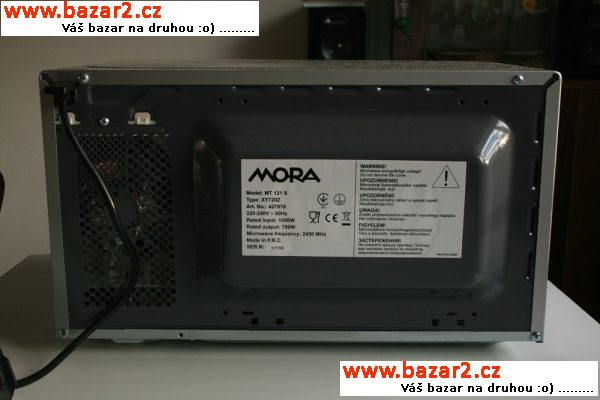 Prodám mikrovlnnou troubu MORA MT 121 S