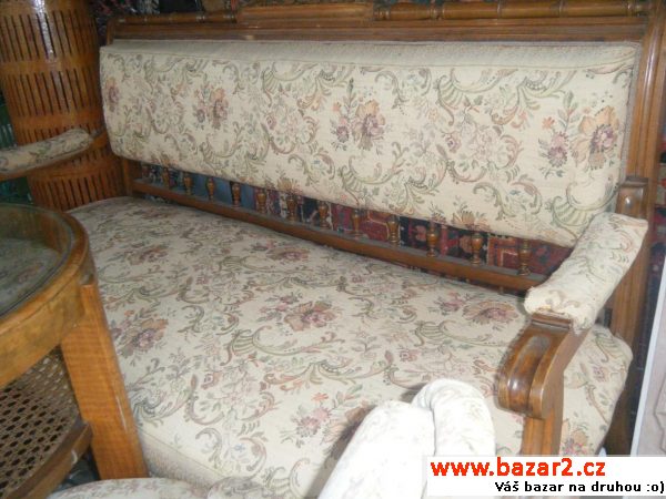 Starožitná sedačka sofa + křesla