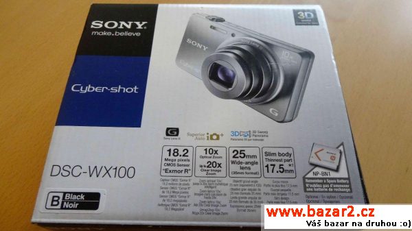 Sony Cyber-shot DSC-WX100 v záruce