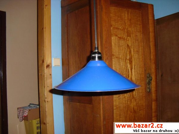 2x modrá stropní lampa Ikea
