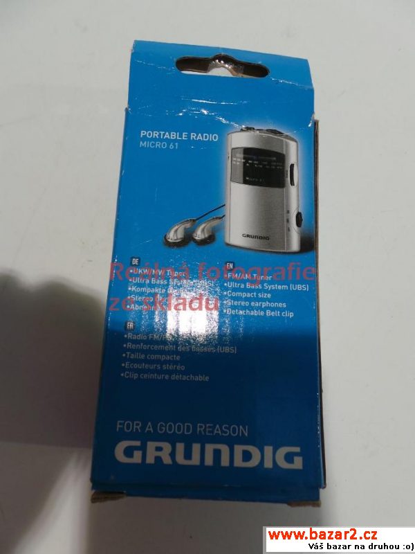 Radiopřijímač Grundig micro 61, kapesní