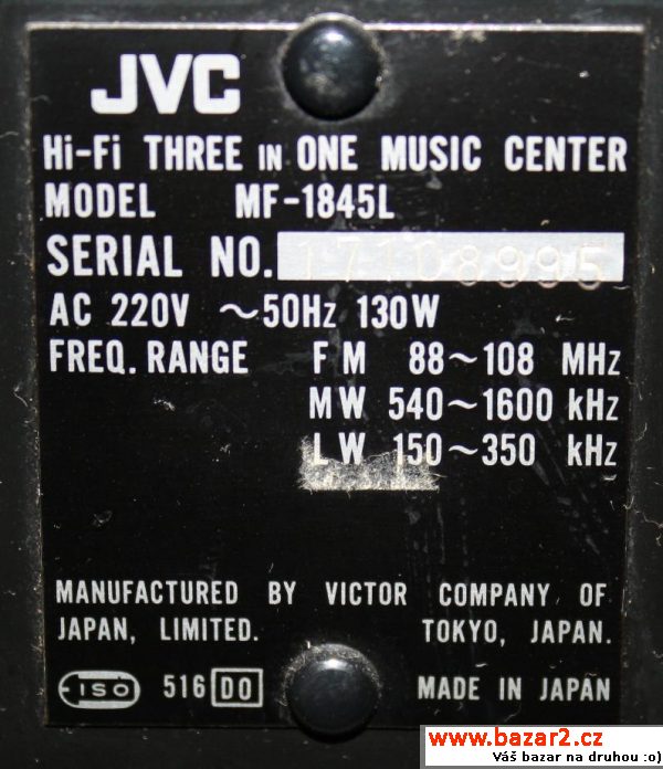JVC-hudební trojkombinace MF-1845L,