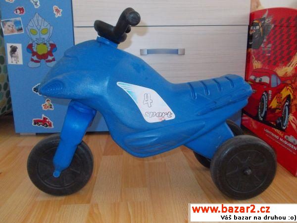 Odrážedlo - modrá motorka