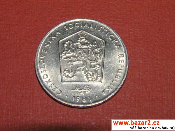 2 kčs 1981 chyboražba mince