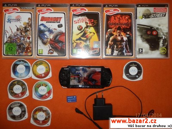 PSP 3004+11HER+2GB KARTA