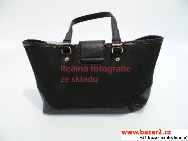 Dámská kabelka DKNY, černá s monogramem