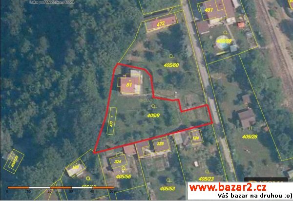 E - Prodej pozemku o velikosti 1014 m² v obci Luka