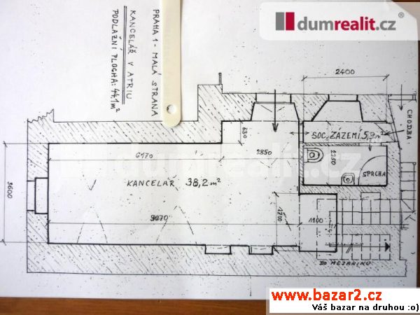 Pronájem komerčních prostor 44 m2,.Dumrealit.cz
