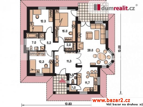 Bungalow 4+1, Lipůvka.Dumrealit.cz Vám
