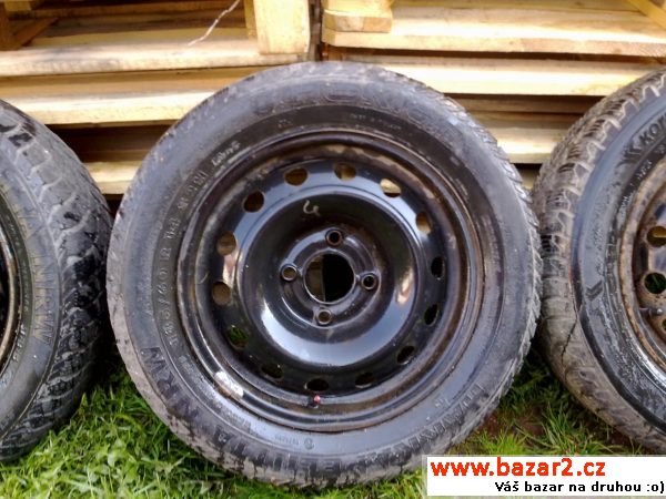 4ks plech. disků 4x108 R14 s pneu