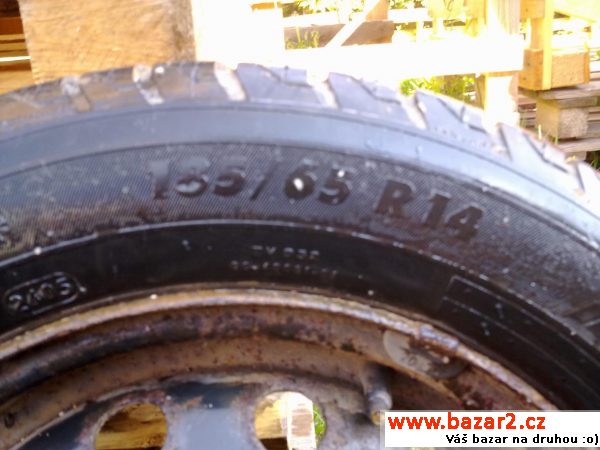 4ks plech. disků 4x108 R14 s pneu
