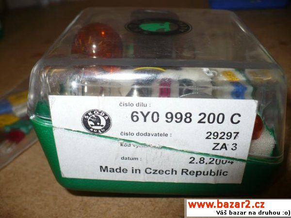 Škoda Fabia - žárovky, sada žárovek
