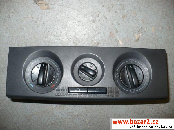 Škoda Fabia - panel ovládání topení