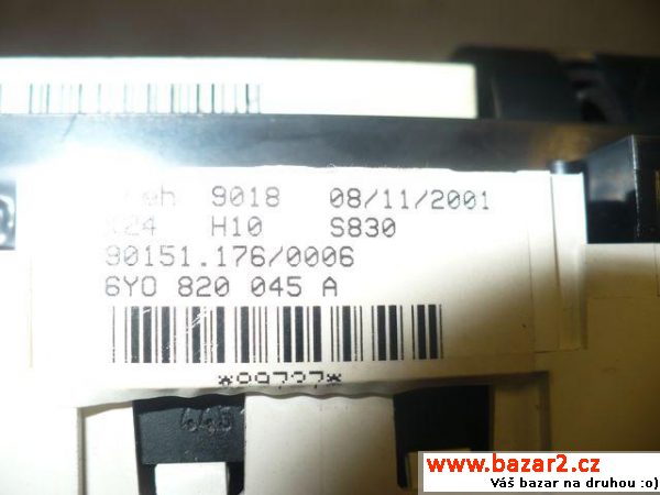 Škoda Fabia - panel ovládání topení