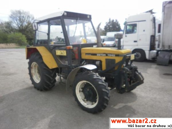 Zetor 7245, 46, r.v. 1987, barva žlutá, 